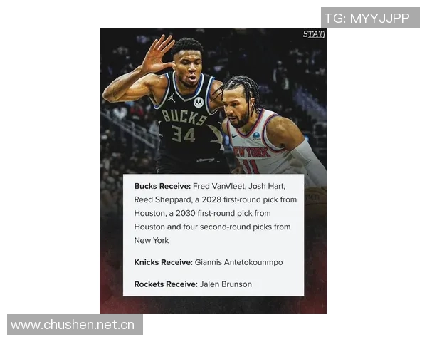 交易模拟分析:字母加盟纽约火箭获得布伦森雄鹿收获范乔丹哈特谢泼德等球员 交易模拟分析:字母加盟纽约火箭获得布伦森雄鹿收获范乔丹哈特谢泼德等球员